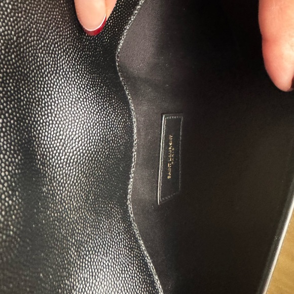 YSL Uptown leather pouch with Gold hardware - Picture 7 of 8